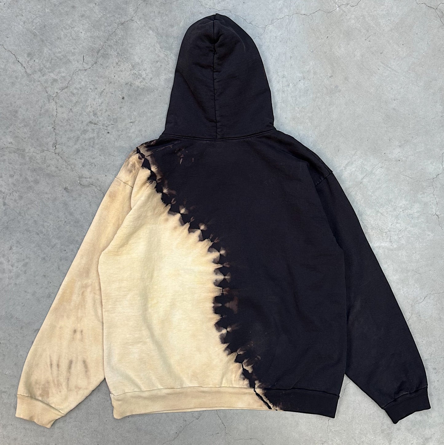 BLACK SPLIT HOODIE